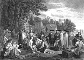 Shawnee Indians in treaty with William Penn