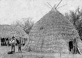 Wichita Indian Straw Hut