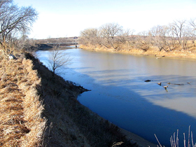Big Blue River above Manhattan, Kansas