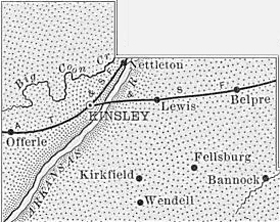 Edwards County, Kansas Map, 1899