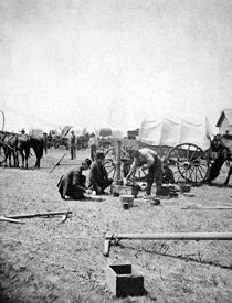 Emigrant Camp near Pawnee Rock, Kansas