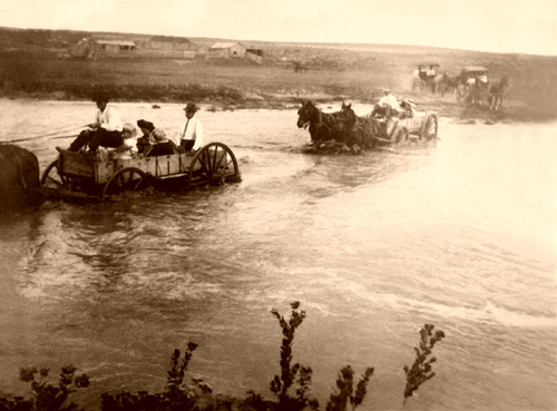Crossing the Cimmaron River