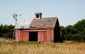 An old barn in Linn County, Kansas