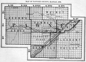 Pawnee County Historic Map.