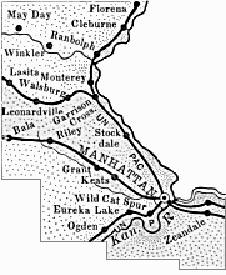 Riley County, Kansas Map, 1899