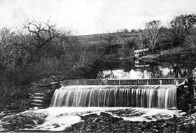 Dam across the Saline River, Lincoln, Kansas