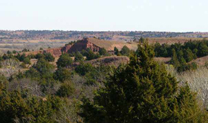 The Gypsum Hills in Barber County, Kansas