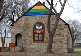 Old United Bretheren Church in Lecompton, Kansas