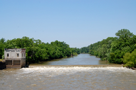 Neosho River and power house at Neosho Falls