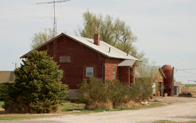 An old school near Hickok, Kansas