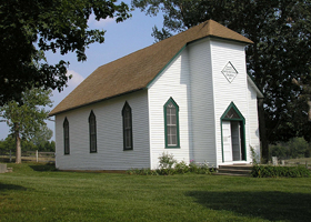 Edmonds Chapel, Old Jefferson Town, Oskaloosa, Kansas