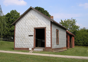 Winchester Jail at Old Jefferson Town, Oskaloosa, Kansas
