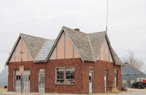 Gas station in Otis, Kansas