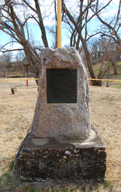 Railroader memorial in Victoria, Kansas