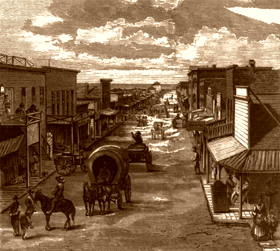Old West Cattle Town